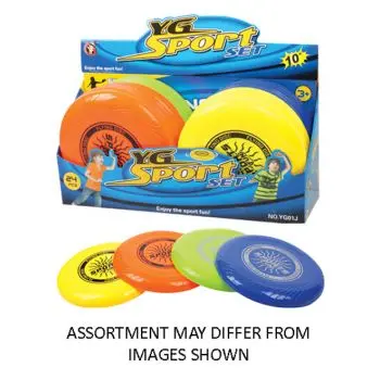 10-Inch Assorted Color Frisbee Set 1