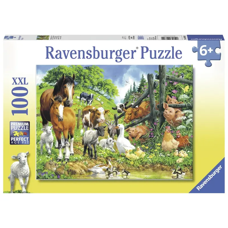 100-Piece Animal Friends Jigsaw Puzzle For Preschoolers 1