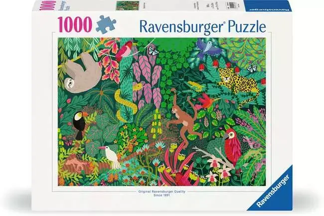 1000-Piece Jigsaw Puzzle – Enchanted Rainforest Landscape 1