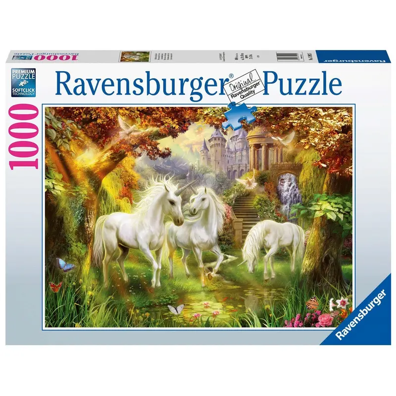 1,000-Piece Unicorn Forest Jigsaw Puzzle 1
