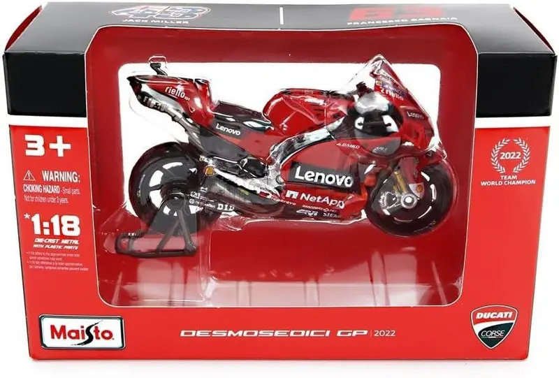 1:18 Motogp 2022 Ducati Team Diecast Models – Miller & Bagnaia 1