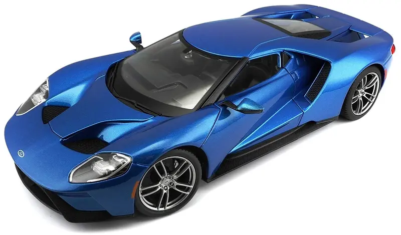 1:18 Scale 2017 Ford Gt Blue Die-Cast Model Car 1