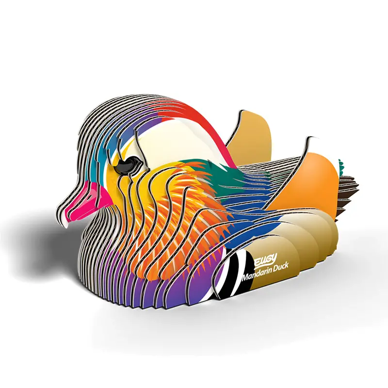 3D Cardboard Mandarin Duck Craft Kit 1
