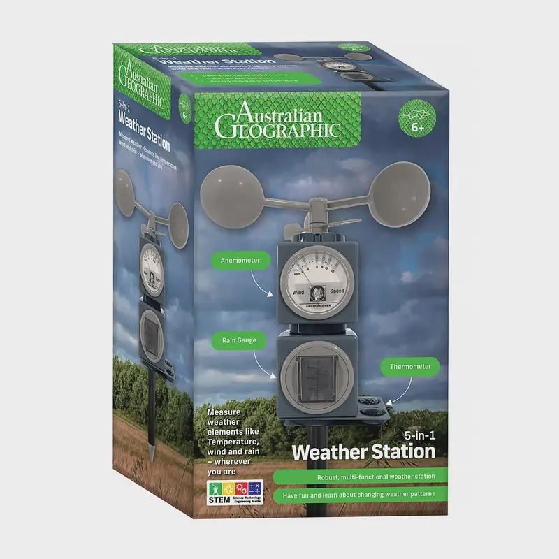 5-In-1 Digital Weather Station With Indoor/Outdoor Sensors 1
