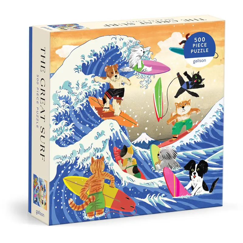 500-Piece Ocean Surf Scene Jigsaw Puzzle 1