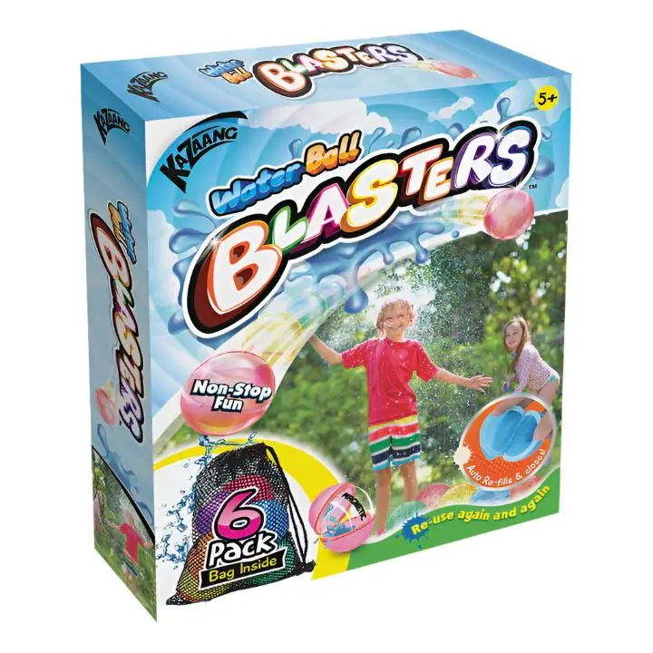 6-Pack Water Ball Blaster Set For Outdoor Play 1