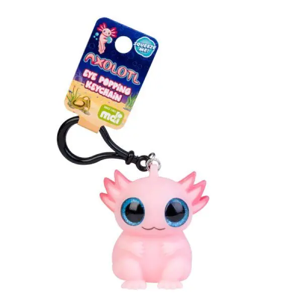 Adorable Axolotl Keychain With Expressive Eyes 1