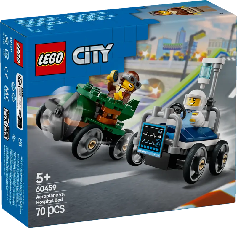 Aeroplane Vs Hospital Bed Dual-Set – Lego 60459 1