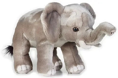 African Elephant Figurine – 25 Cm Hand-Painted Animal Model 1
