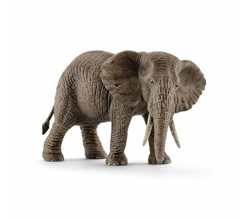 African Elephant Figurine – Realistic Female Wildlife Model 1