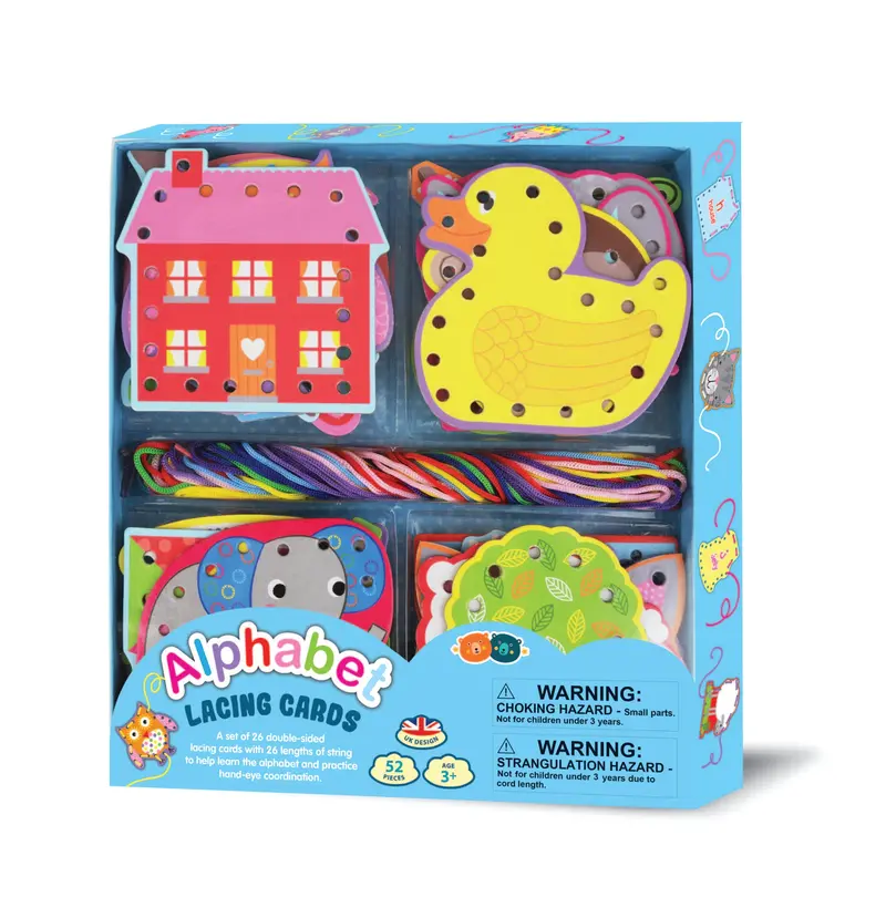 Alphabet Lacing Cards For Fine Motor Skills 1