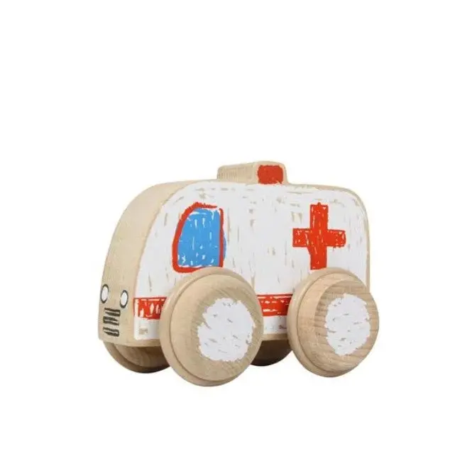 Ambulance-Themed Crayon-On-Wheel Toy Vehicle 1