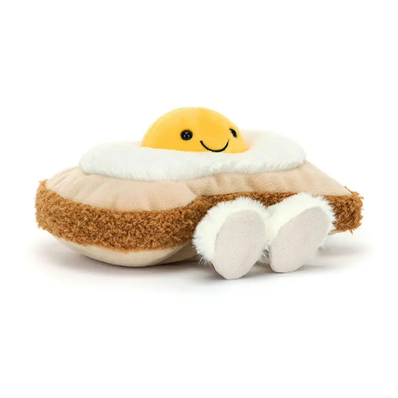 Amuseables Egglantine Egg-On-Toast Plush – Whimsical Food Character 1