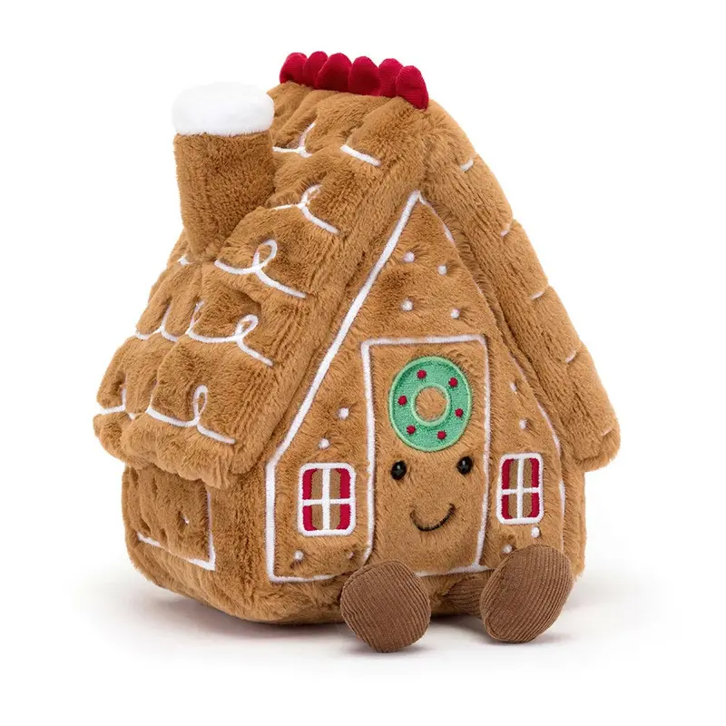 Amuseables Gingerbread House Holiday Plush 1