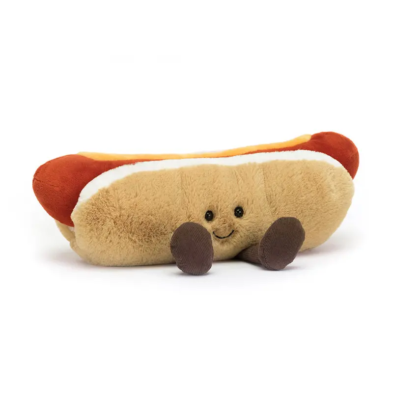 Amuseables Hot Dog Plush – Cute Food-Themed Squishy Stuffed Animal 1