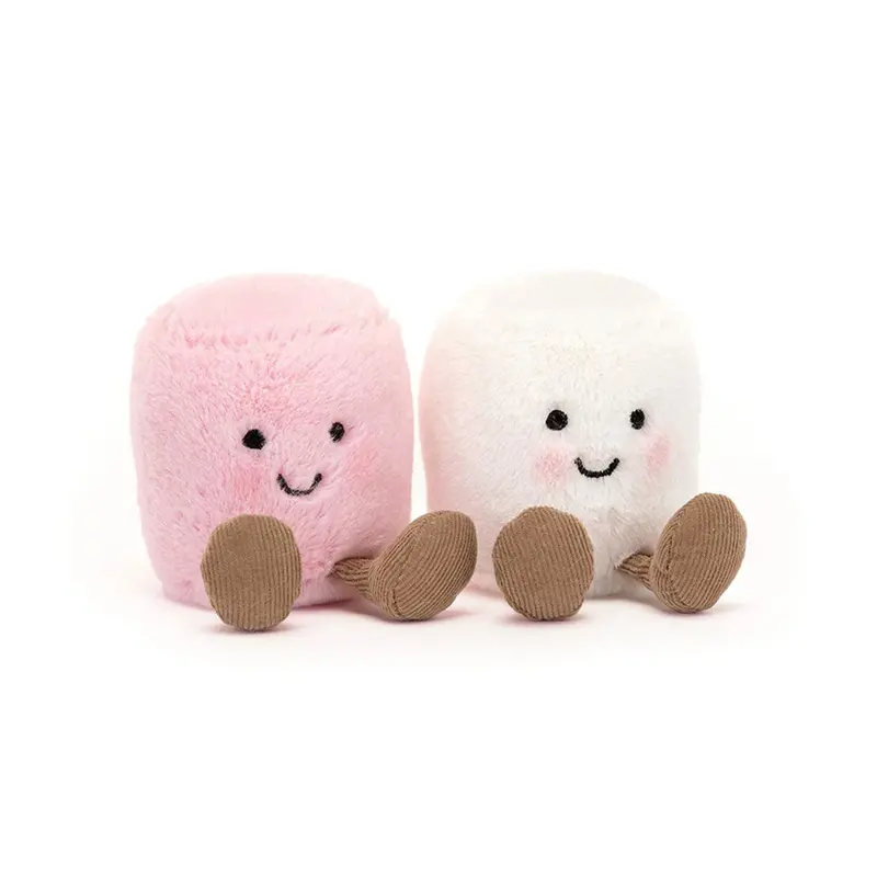 Amuseables Pink-And-White Marshmallow Plush Collection 1