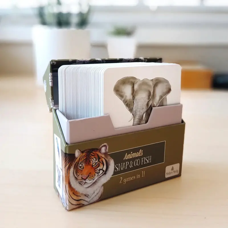 Animal-Themed Snap & Go Fish Card Game 1
