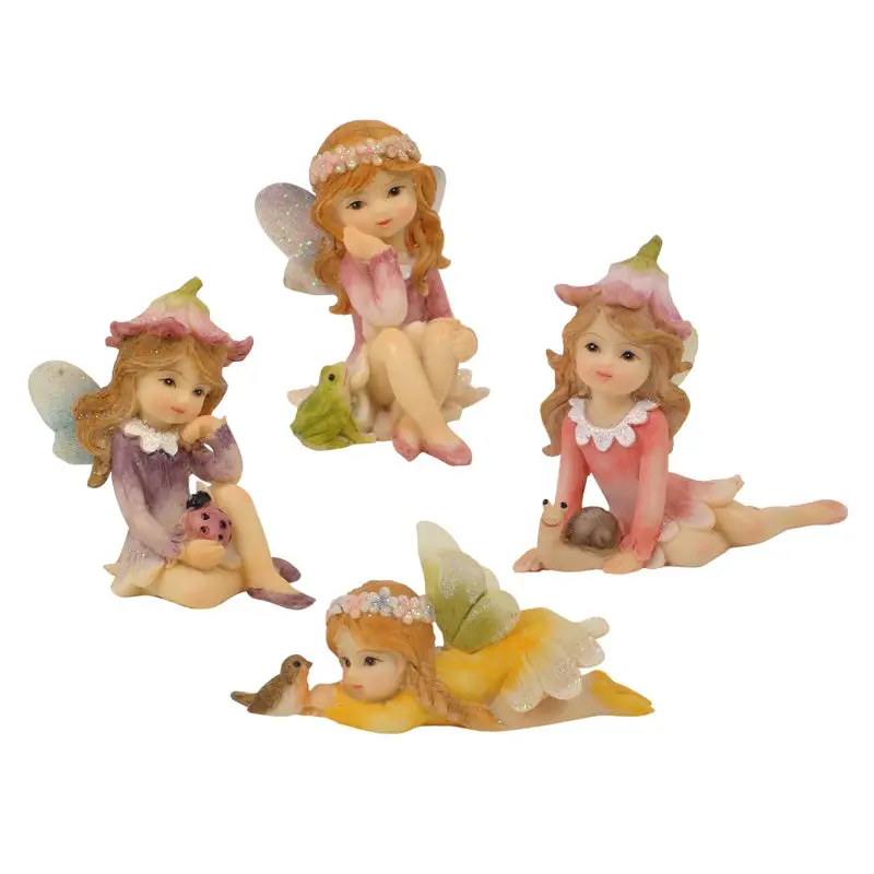 Assorted 7Cm Flower Garden Fairy Figurines 1