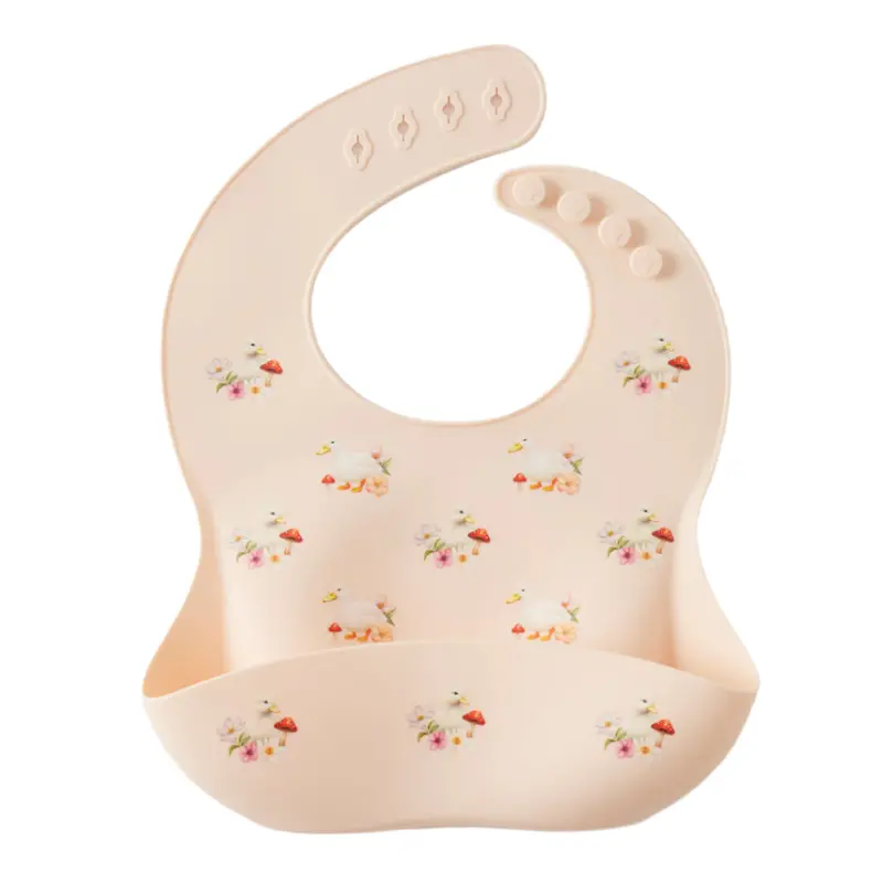Assorted Colors Silicone Baby Bib Set 1