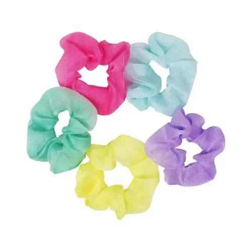 Assorted Pastel Fabric Scrunchies Set 1