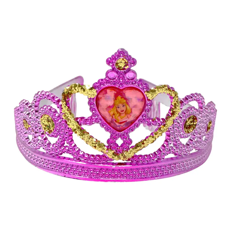 Aurora Heart Gemstone Crown With Sparkling Glitter – Disney Princess 1