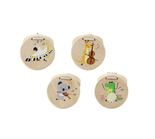 Australian Animal-Themed Wooden Castanets For Kids 1