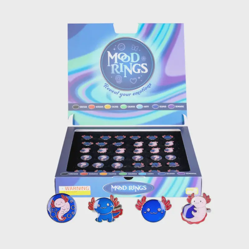 Axolotl-Inspired Mood Ring Accessory 1