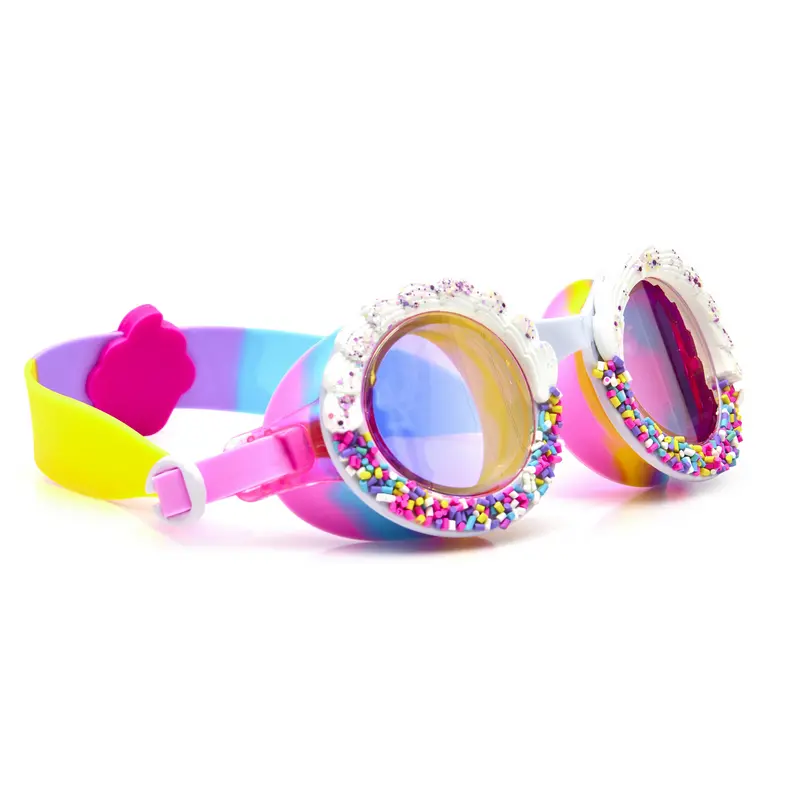 Bake Off Swim Goggles Featuring Bold Colour Burst Pattern 1