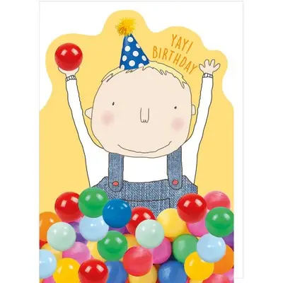 Ball Pit Die-Cut Birthday Card 1
