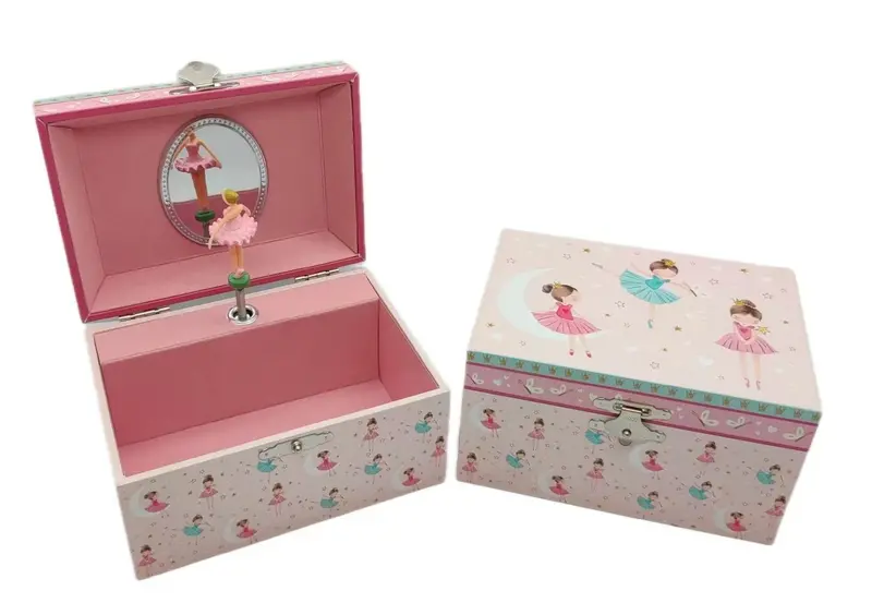 Ballerina Triplets Musical Jewellery Box – Melody-Playing Keepsake Box 1
