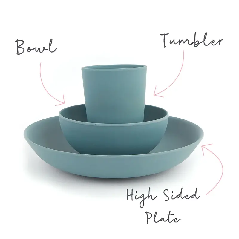 Bamboo Dinner Set For Toddlers – Not-So-Mini Eco-Friendly Mealtime Kit 1