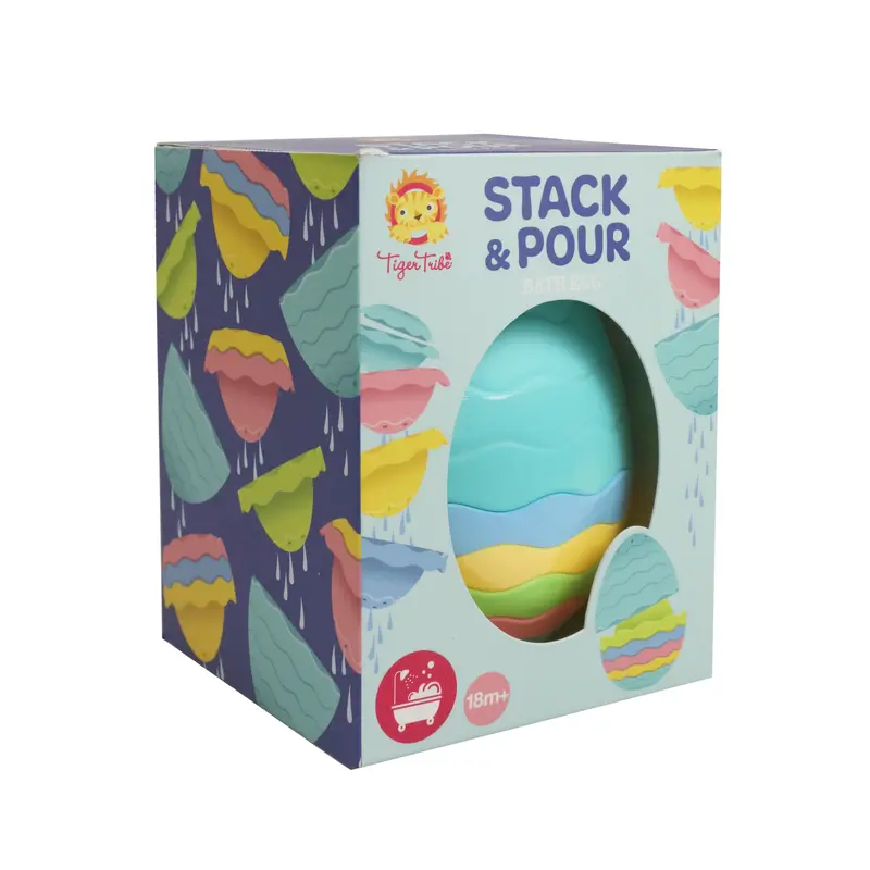 Bath Egg Toy – Stackable And Pouring Fun For Toddlers 1