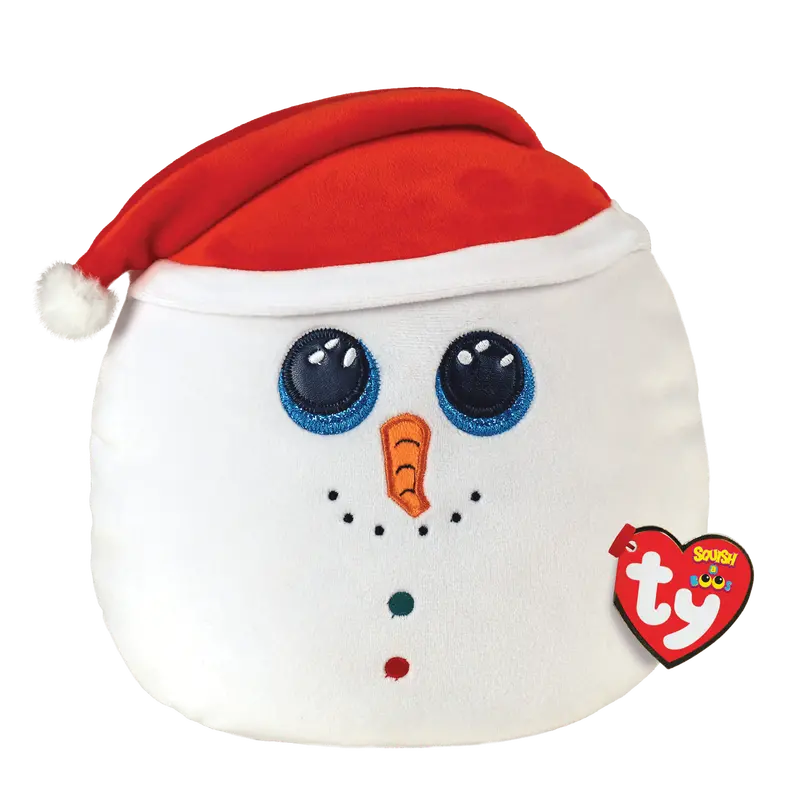 Beanie Squish A Boo Flurry Snowman – 10-Inch Holiday Plush 1