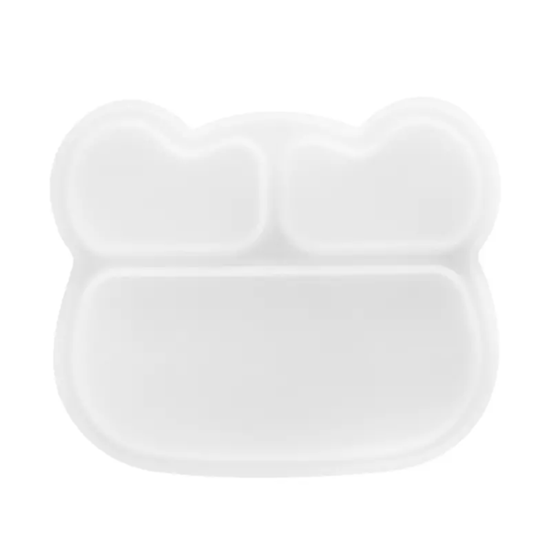 Bear-Shaped Silicone Plate Lid For Kids 1
