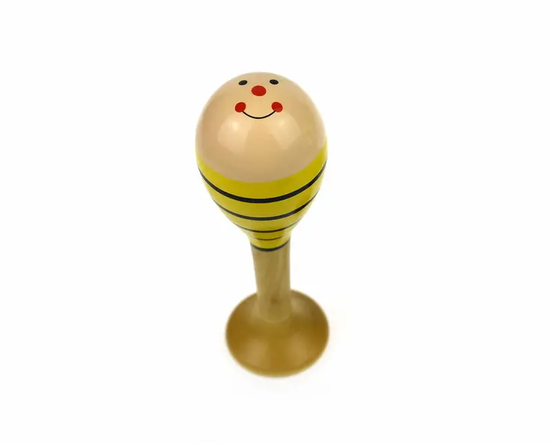 Bee-Shaped Mini Maraca Shakers 1