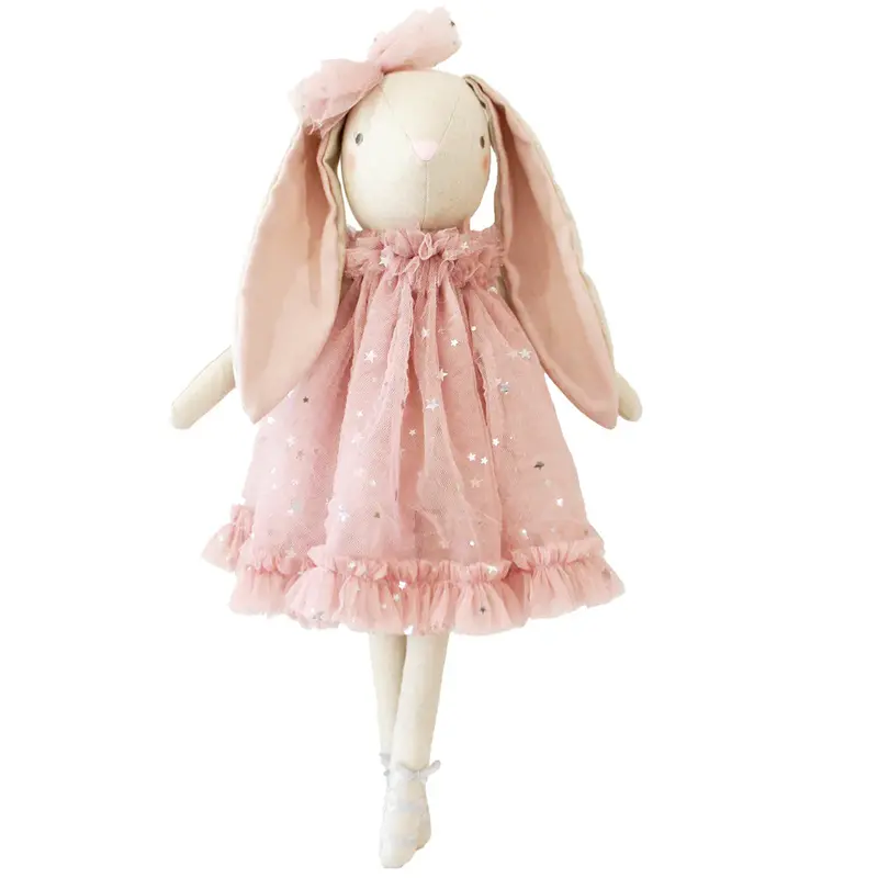 Belle Bunny Doll In Pink And Silver 1