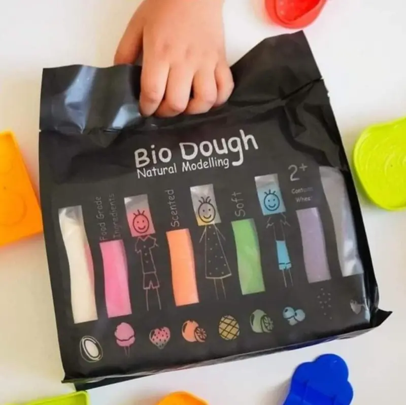 Bio Dough Sensory Play Set – Pastel & Primary Colors 1