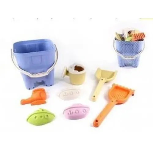 Bio-Plastic Castle Bucket Set – Eco-Friendly Sand Play Kit 1