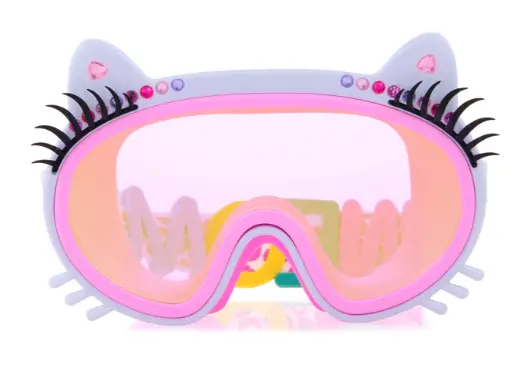 Bling2O Purr Persian White Clawdia Swim Mask 1