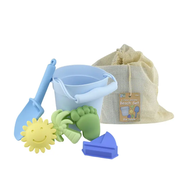 Blue Sundae-Style 6-Piece Beach Toy Set 1