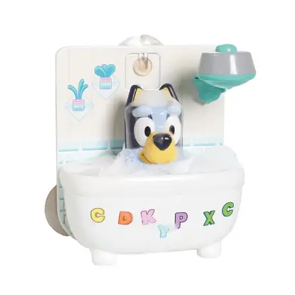 Bluey Bath Time Shower & Scrub Toy Set 1