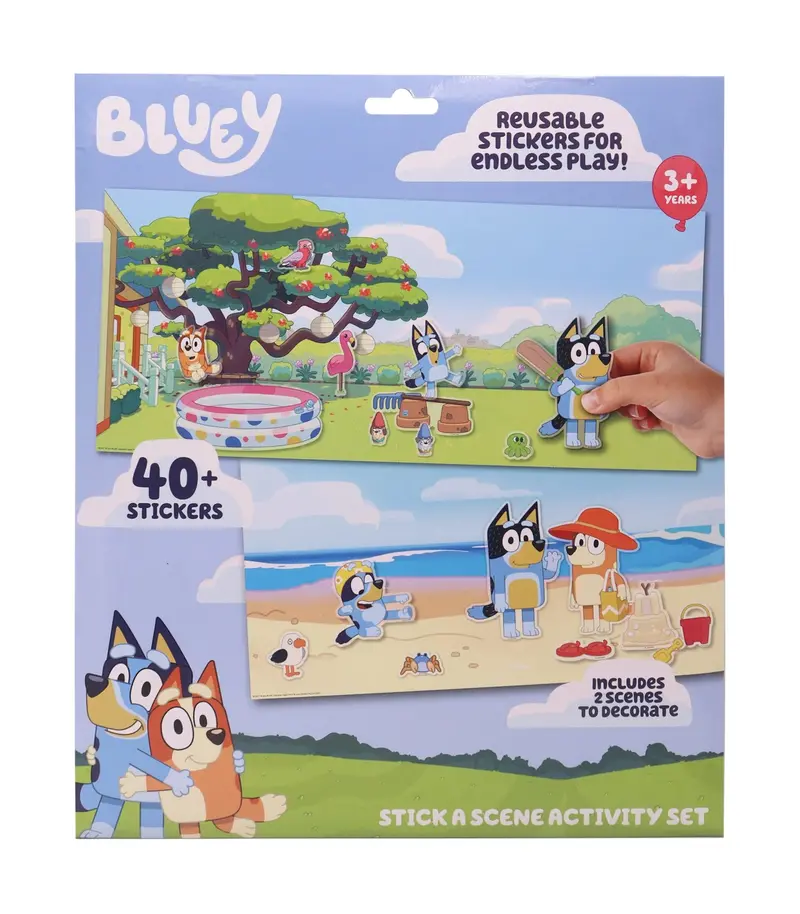 Bluey Stick-And-Scene Activity Play Set 1