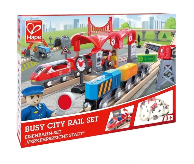 Busy City Rail Playset With Detachable Tracks 1