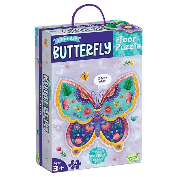 Butterfly-Themed 53-Piece Jumbo Floor Puzzle 1