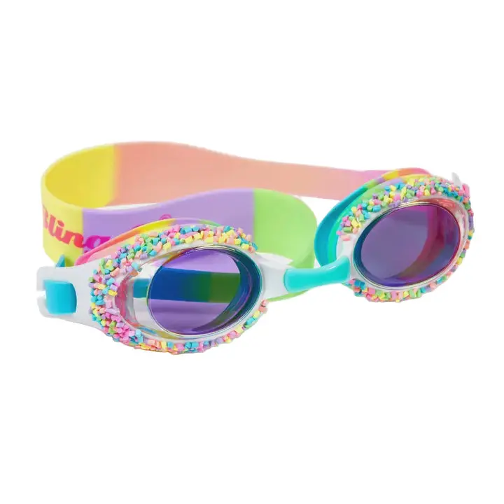 ‘Cake Pop’ Multi-Colored Swim Goggles – Fun Kids’ Eyewear 1