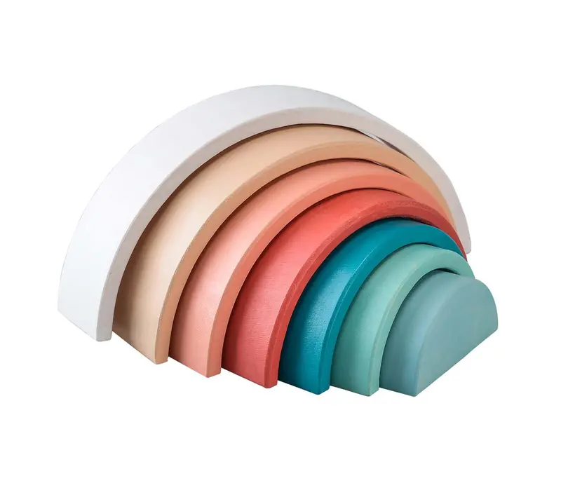Calm & Breezy Wooden Rainbow Stacker 1