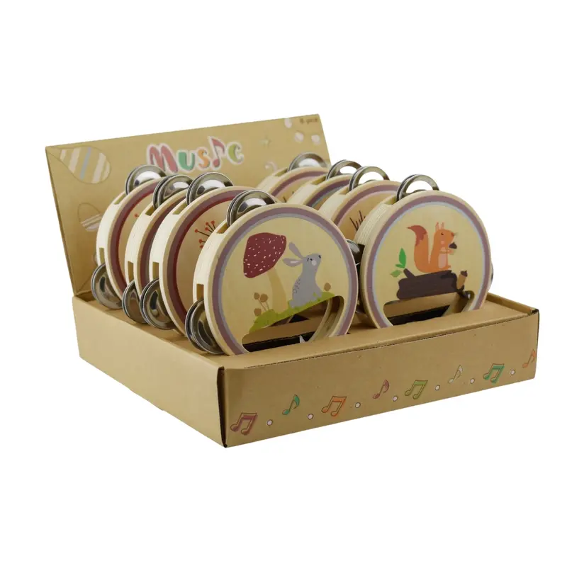 Calming Wooden Tambourine For Mindful Play 1