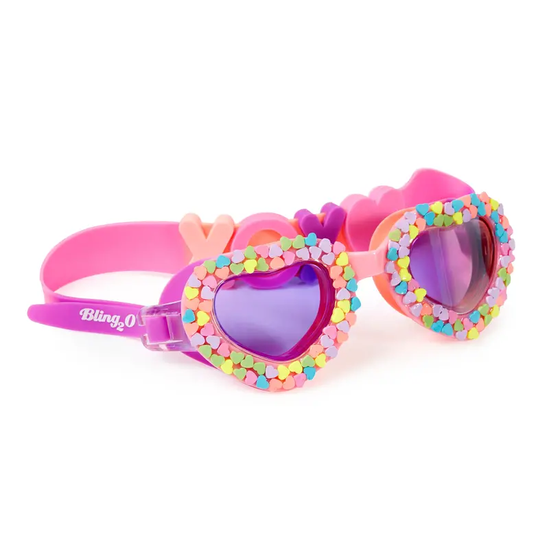 Candy Heart-Themed Swim Goggles 1