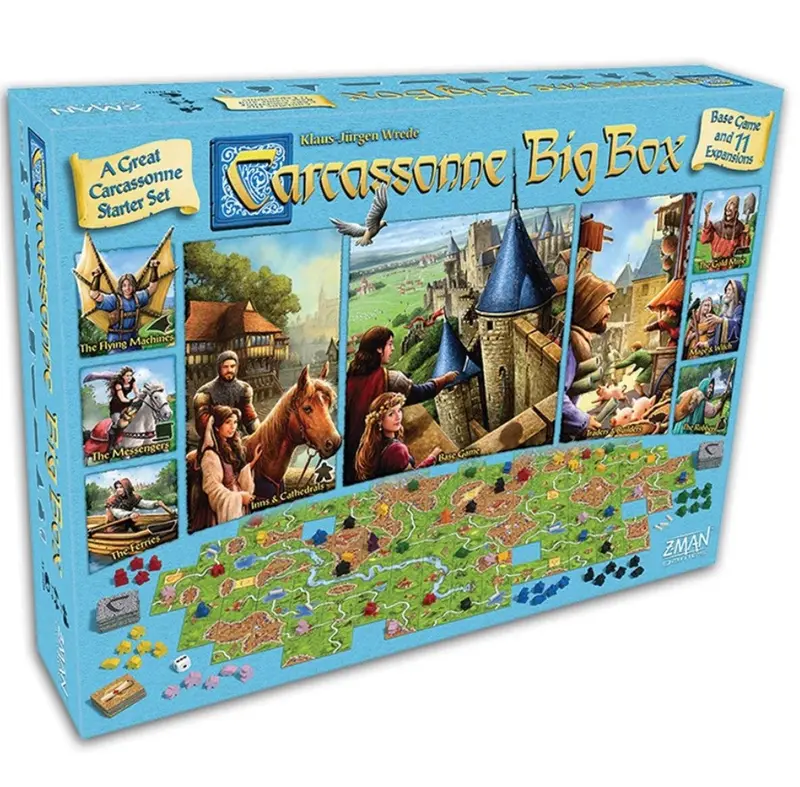 Carcassonne Big Box Edition – Expanded Tile-Laying Strategy Game 1