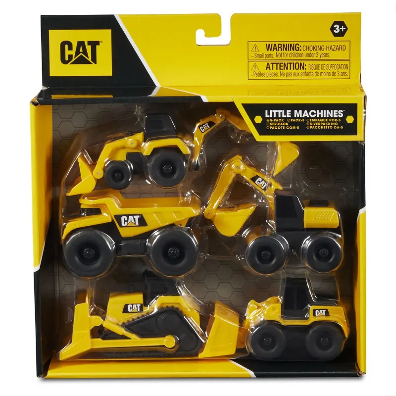 Cat Mini Construction Vehicles – 5-Pack Assortment 1
